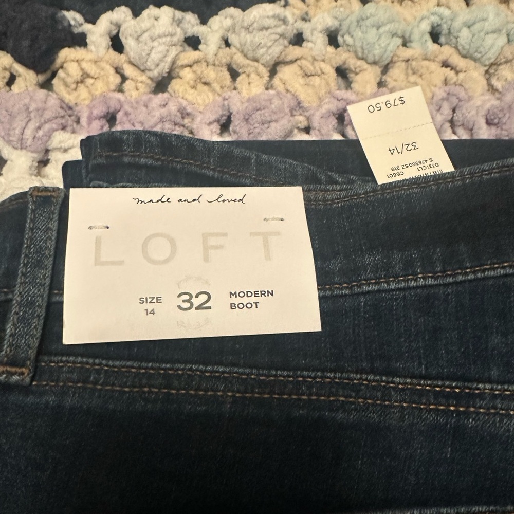 LOFT Women's Deep Indigo Boot Cut Jeans
